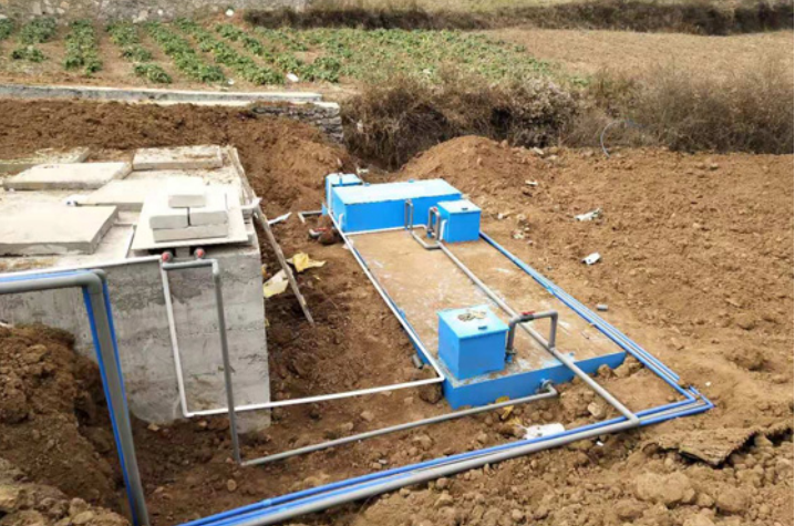 河北村镇地埋式一体化污水处理设备安装现场